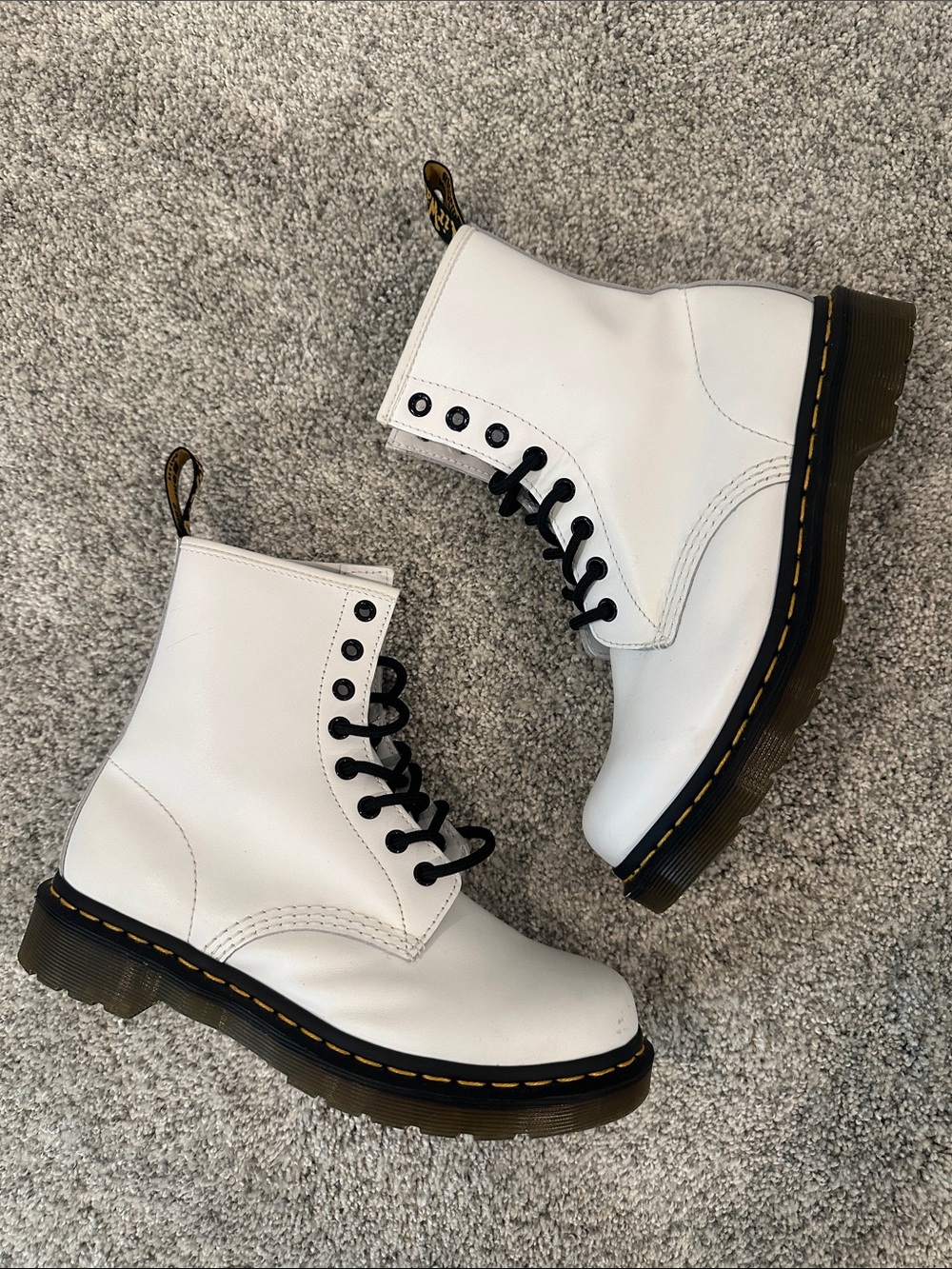 Dr martens white boots